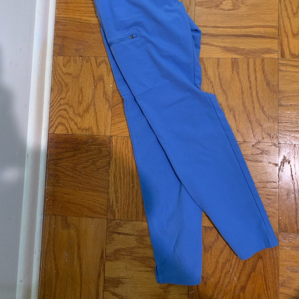 S Cecil Blue Yola Scrub Pants